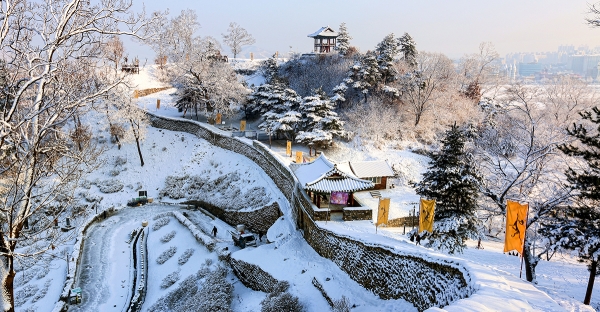 공주 공산성의 겨울