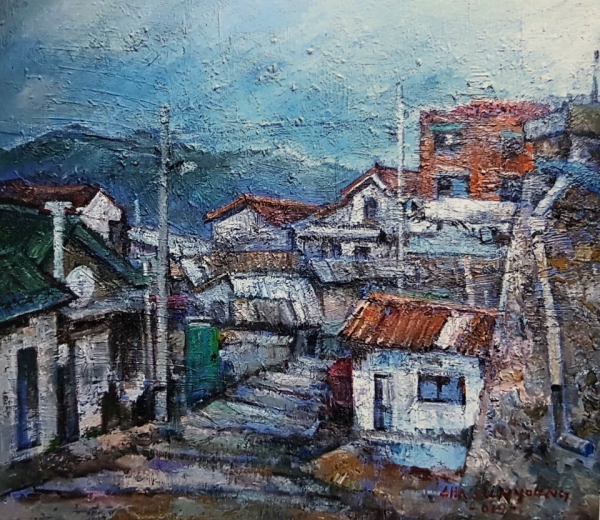 "기억속으로 추억들" 53*45.5cm Mixed media 차선영