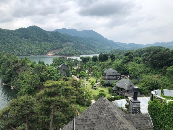 천상의 정원 전망대에서 내려다 본 전경