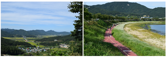 사진 14. 옥천군 청산면, 보청천 전경