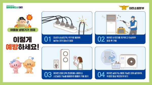 1.대전소방,‘한여름의 불청객’에어컨 화재 예방 당부1